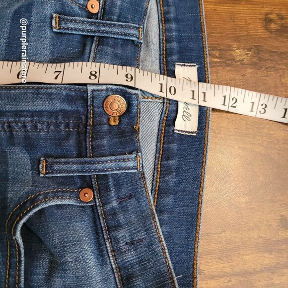 Madewell Jeans 28 Skinny 9" High Rise Creston Wash J4624 Tummy Control Stretch - Picture 9 of 12